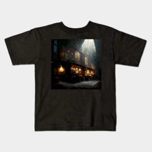 A Bar At Night Kids T-Shirt